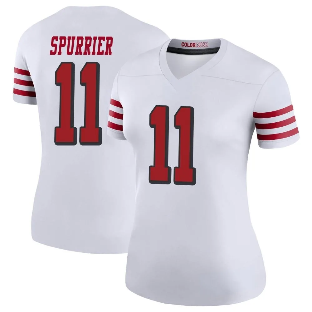 Women's San Francisco 49ers Steve Spurrier Nike Color Rush Legend White Jersey Women's San Francisco 49ers Steve Spurrier Nike Color Rush Legend White Jersey