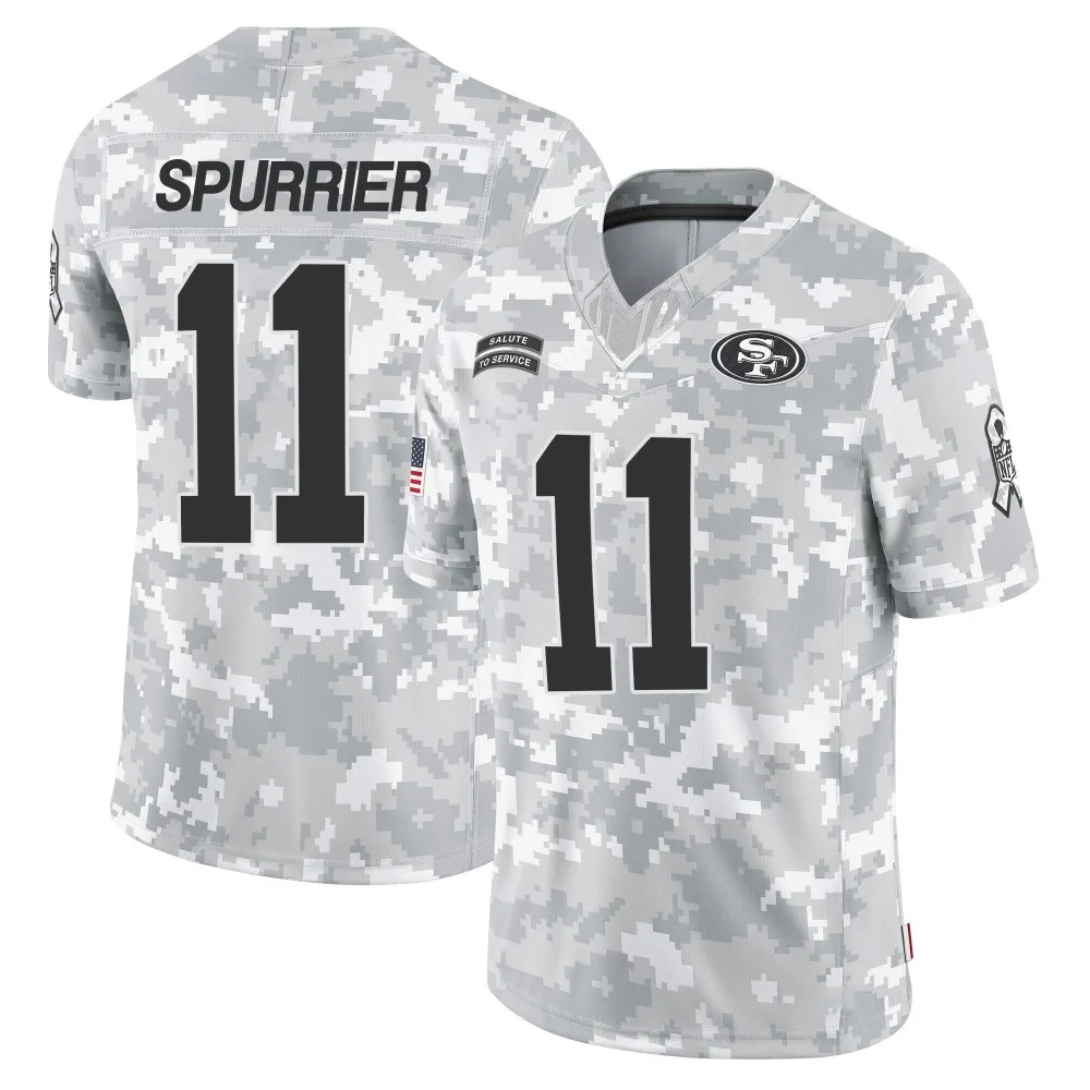 Youth San Francisco 49ers Steve Spurrier Nike 2024 Salute To Service Limited Arctic Camo Jersey Youth San Francisco 49ers Steve Spurrier Nike 2024 Salute To Service Limited Arctic Camo Jersey