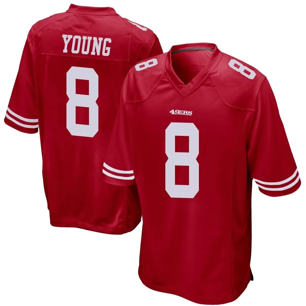 Men's San Francisco 49ers Steve Young Nike Team Color Game Red Jersey Men's San Francisco 49ers Steve Young Nike Team Color Game Red Jersey