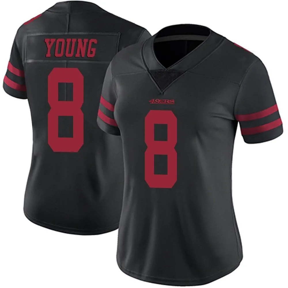 Women's San Francisco 49ers Steve Young Nike Alternate Vapor Untouchable Limited Black Jersey Women's San Francisco 49ers Steve Young Nike Alternate Vapor Untouchable Limited Black Jersey