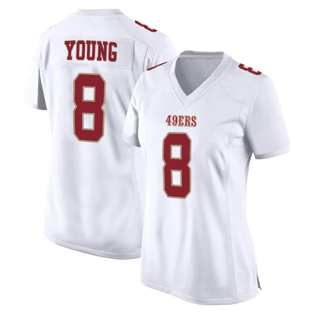Women's San Francisco 49ers Steve Young Nike Fashion Game White Jersey Women's San Francisco 49ers Steve Young Nike Fashion Game White Jersey