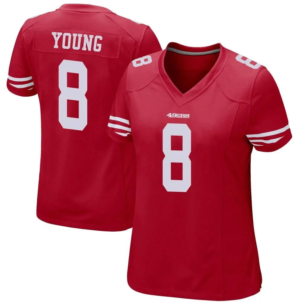 Women's San Francisco 49ers Steve Young Nike Team Color Game Red Jersey Women's San Francisco 49ers Steve Young Nike Team Color Game Red Jersey