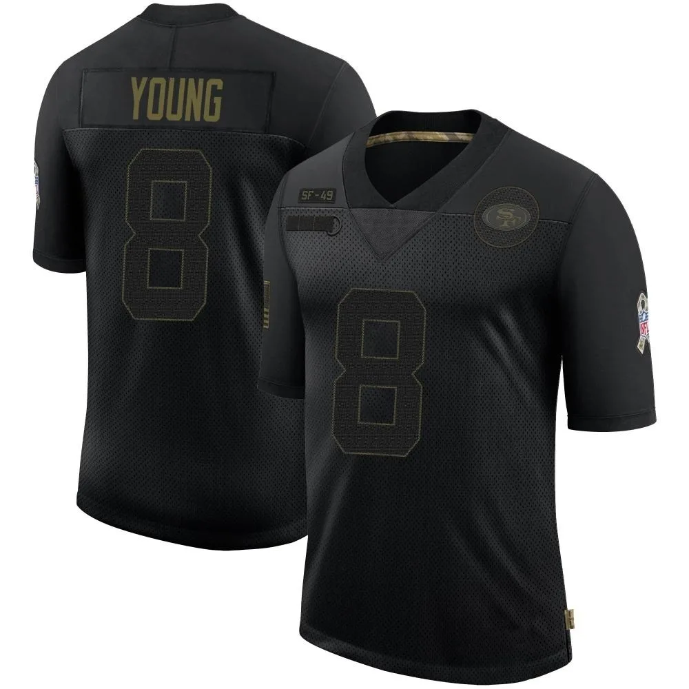 Youth San Francisco 49ers Steve Young Nike 2020 Salute To Service Limited Black Jersey Youth San Francisco 49ers Steve Young Nike 2020 Salute To Service Limited Black Jersey
