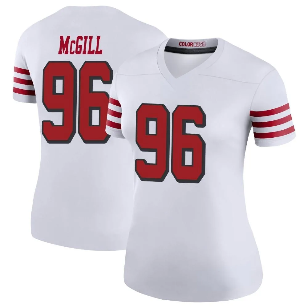 Women's San Francisco 49ers T.y. Mcgill Nike Color Rush Legend White Jersey Women's San Francisco 49ers T.y. Mcgill Nike Color Rush Legend White Jersey