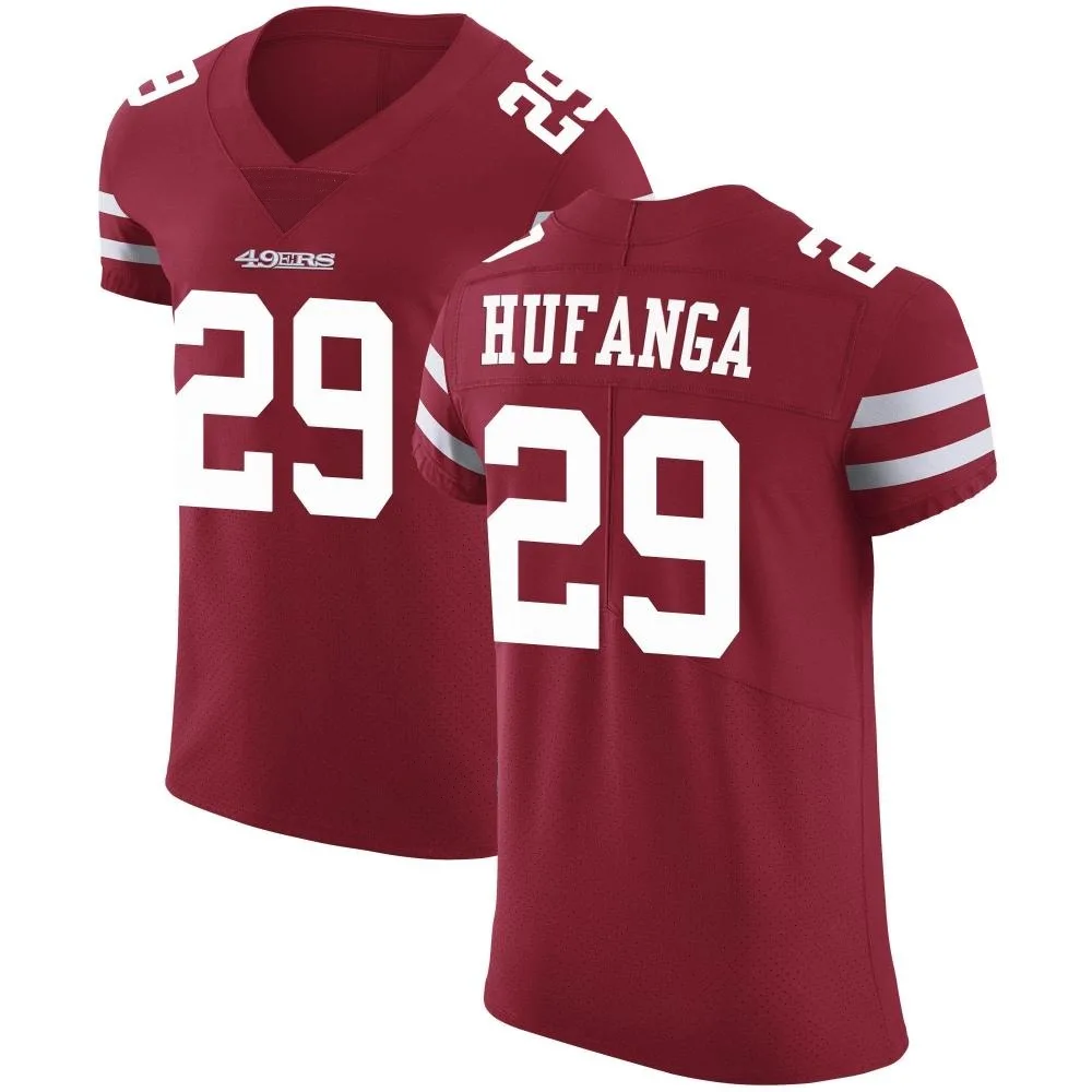 Men's San Francisco 49ers Talanoa Hufanga Nike Team Color Vapor Untouchable Elite Red Jersey Men's San Francisco 49ers Talanoa Hufanga Nike Team Color Vapor Untouchable Elite Red Jersey