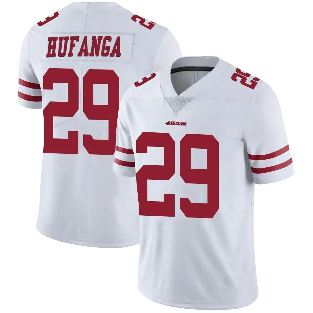 Men's San Francisco 49ers Talanoa Hufanga Nike Vapor Untouchable Limited White Jersey Men's San Francisco 49ers Talanoa Hufanga Nike Vapor Untouchable Limited White Jersey