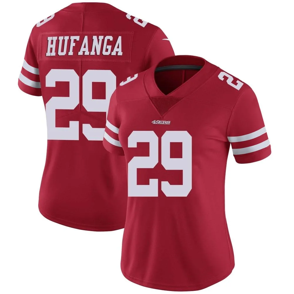 Women's San Francisco 49ers Talanoa Hufanga Nike Team Color Vapor Untouchable Limited Red Jersey Women's San Francisco 49ers Talanoa Hufanga Nike Team Color Vapor Untouchable Limited Red Jersey