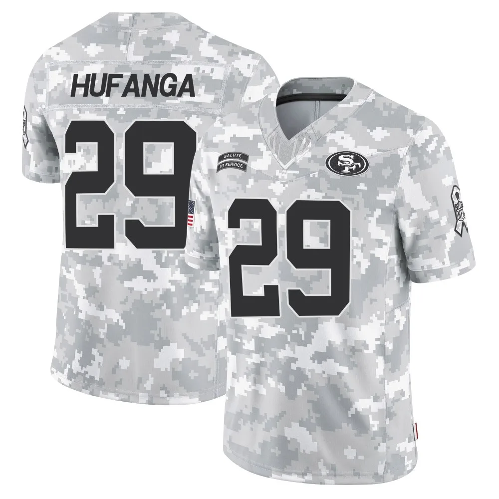 Youth San Francisco 49ers Talanoa Hufanga Nike 2024 Salute To Service Limited Arctic Camo Jersey Youth San Francisco 49ers Talanoa Hufanga Nike 2024 Salute To Service Limited Arctic Camo Jersey