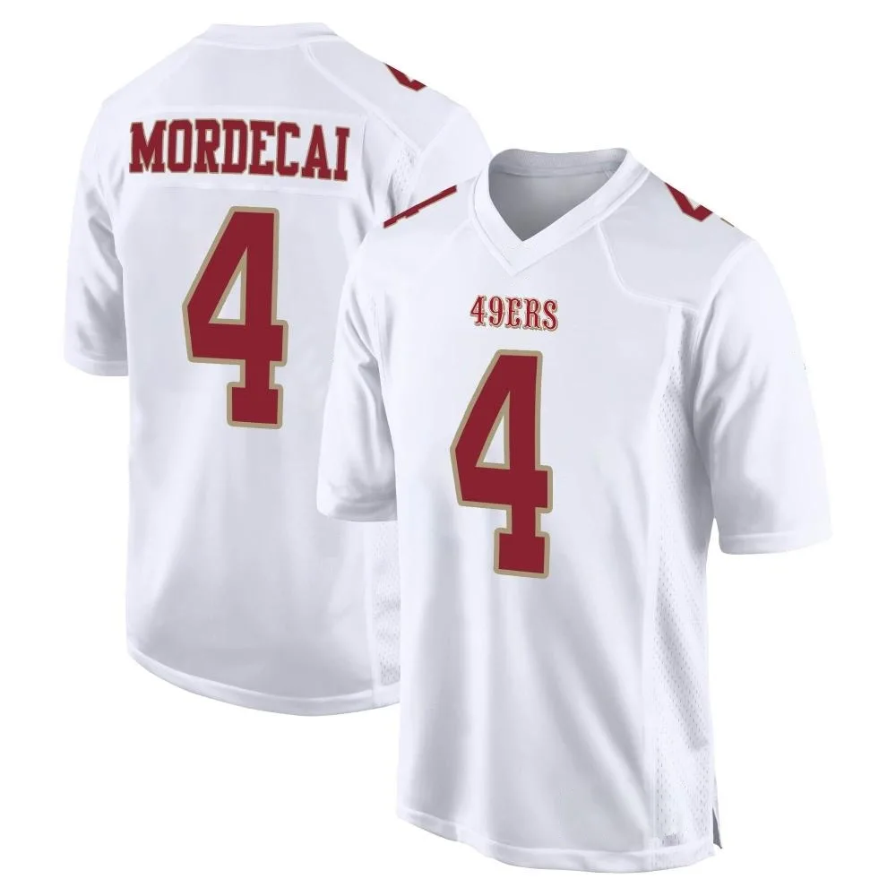 Men's San Francisco 49ers Tanner Mordecai Nike Fashion Game White Jersey Men's San Francisco 49ers Tanner Mordecai Nike Fashion Game White Jersey
