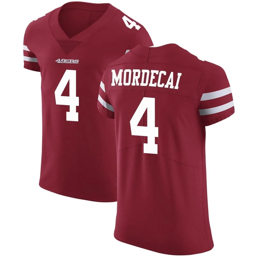 Men's San Francisco 49ers Tanner Mordecai Nike Team Color Vapor Untouchable Elite Red Jersey Men's San Francisco 49ers Tanner Mordecai Nike Team Color Vapor Untouchable Elite Red Jersey