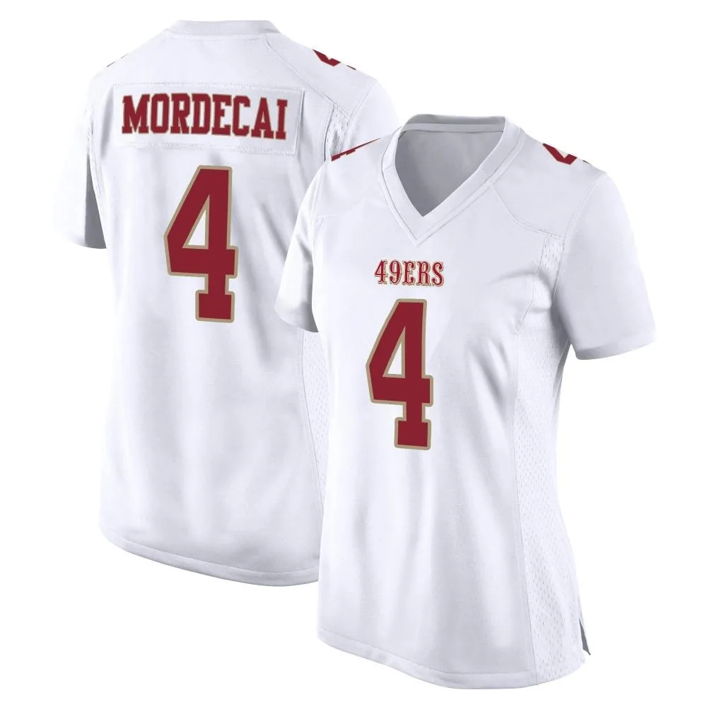 Women's San Francisco 49ers Tanner Mordecai Nike Fashion Game White Jersey Women's San Francisco 49ers Tanner Mordecai Nike Fashion Game White Jersey