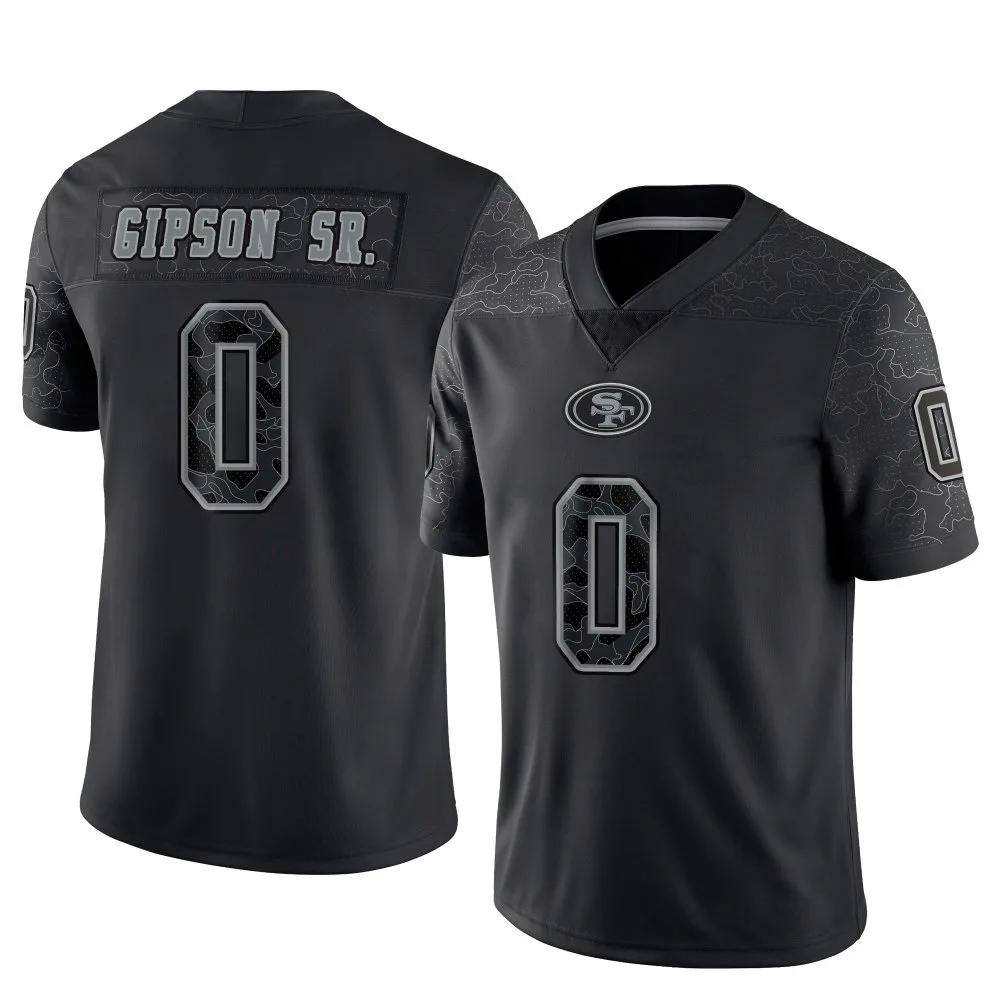 Men's San Francisco 49ers Tashaun Gipson Sr. Nike Reflective Limited Black Jersey Men's San Francisco 49ers Tashaun Gipson Sr. Nike Reflective Limited Black Jersey