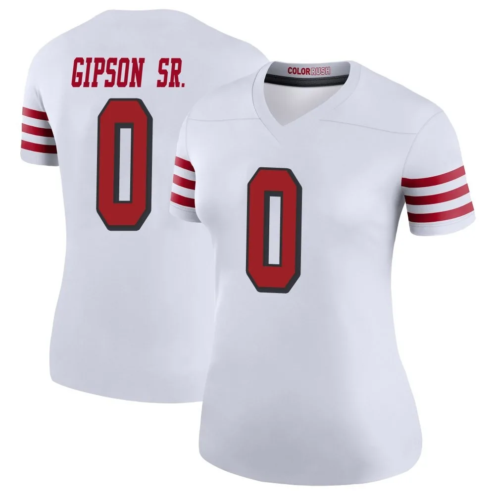 Women's San Francisco 49ers Tashaun Gipson Sr. Nike Color Rush Legend White Jersey Women's San Francisco 49ers Tashaun Gipson Sr. Nike Color Rush Legend White Jersey