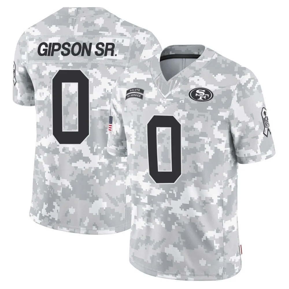 Youth San Francisco 49ers Tashaun Gipson Sr. Nike 2024 Salute To Service Limited Arctic Camo Jersey Youth San Francisco 49ers Tashaun Gipson Sr. Nike 2024 Salute To Service Limited Arctic Camo Jersey
