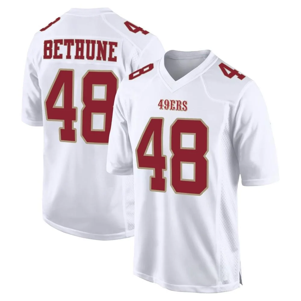 Men's San Francisco 49ers Tatum Bethune Nike Fashion Game White Jersey Men's San Francisco 49ers Tatum Bethune Nike Fashion Game White Jersey