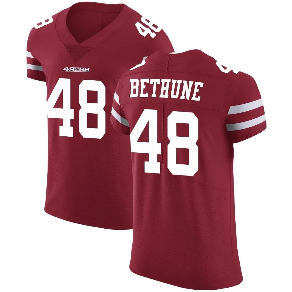 Men's San Francisco 49ers Tatum Bethune Nike Team Color Vapor Untouchable Elite Red Jersey Men's San Francisco 49ers Tatum Bethune Nike Team Color Vapor Untouchable Elite Red Jersey