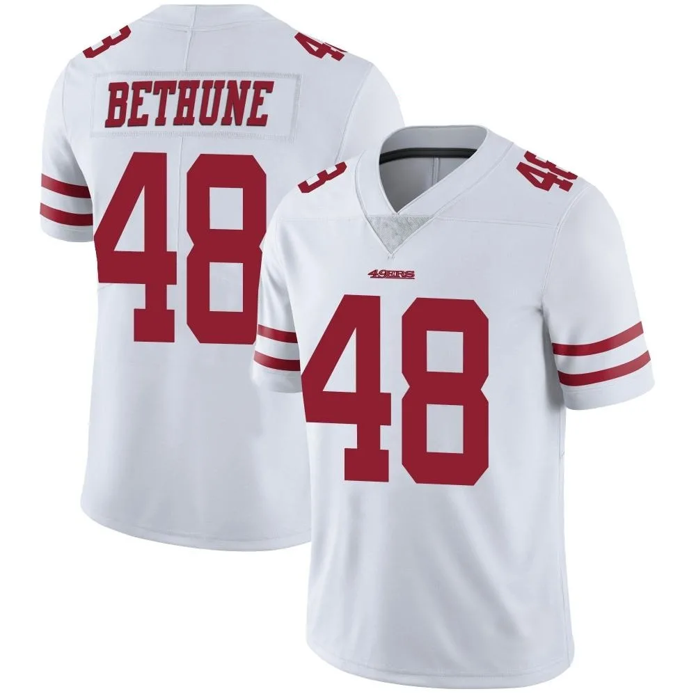Men's San Francisco 49ers Tatum Bethune Nike Vapor Untouchable Limited White Jersey Men's San Francisco 49ers Tatum Bethune Nike Vapor Untouchable Limited White Jersey