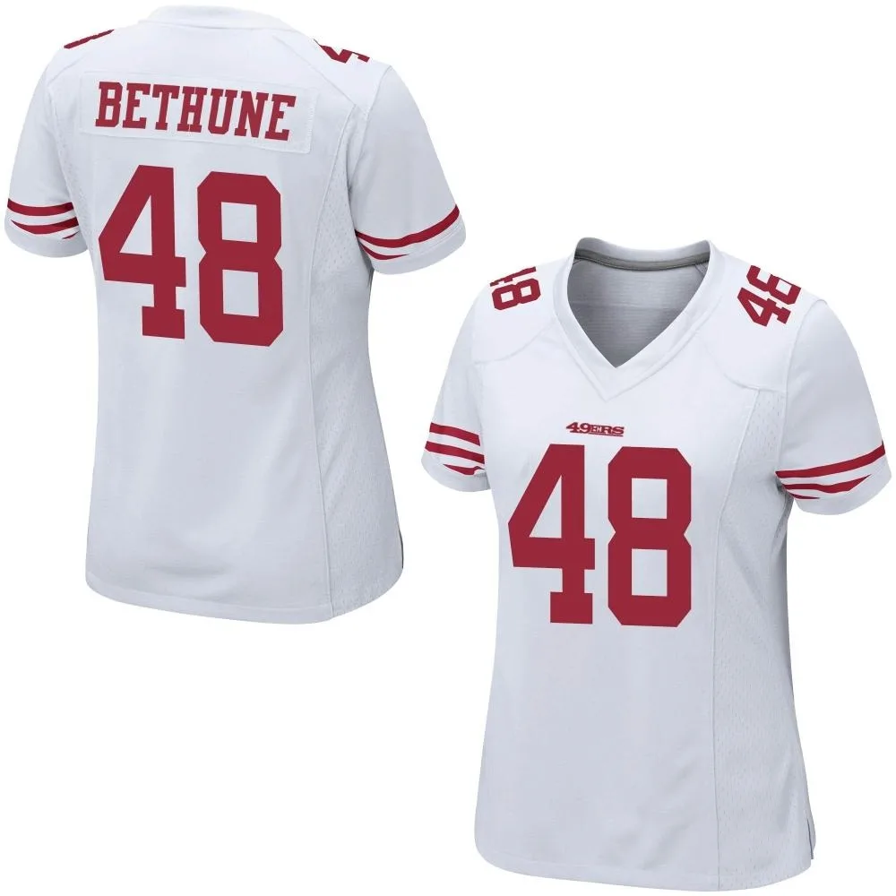 Women's San Francisco 49ers Tatum Bethune Nike Game White Jersey Women's San Francisco 49ers Tatum Bethune Nike Game White Jersey