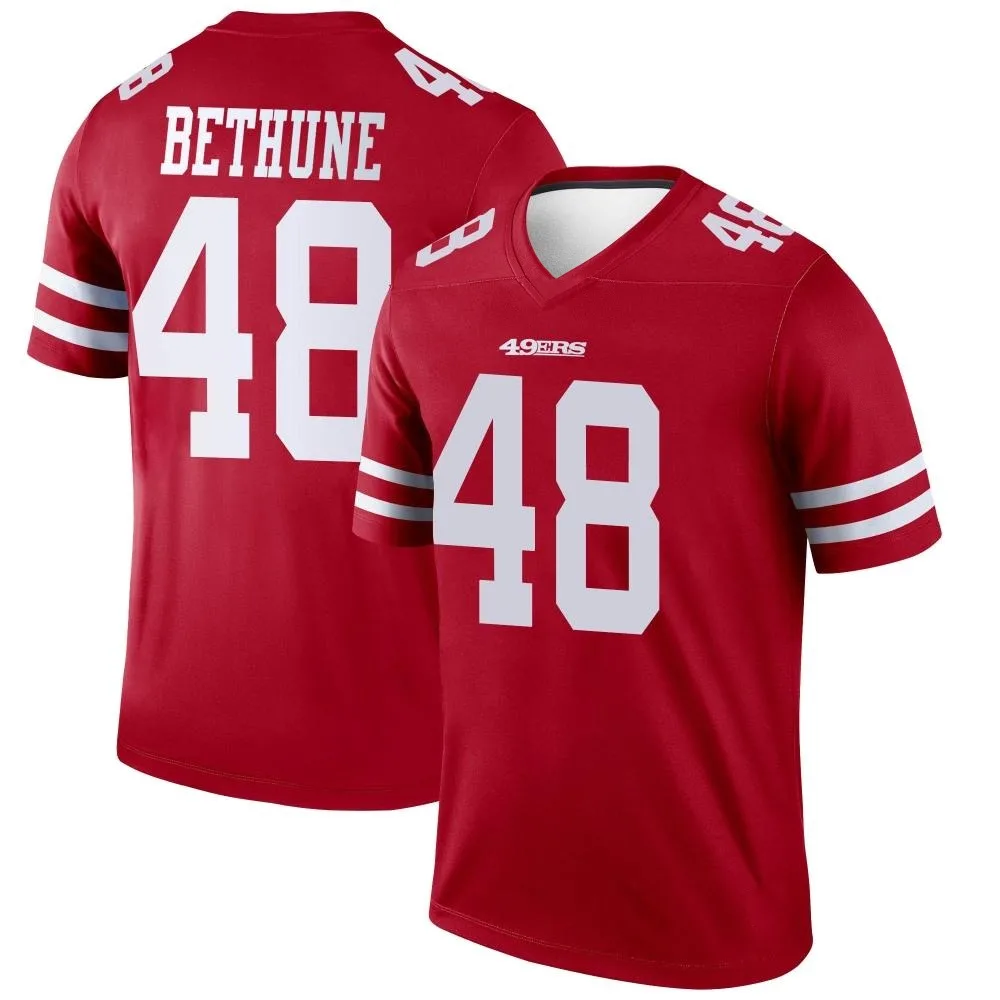 Youth San Francisco 49ers Tatum Bethune Nike Legend Scarlet Jersey Youth San Francisco 49ers Tatum Bethune Nike Legend Scarlet Jersey