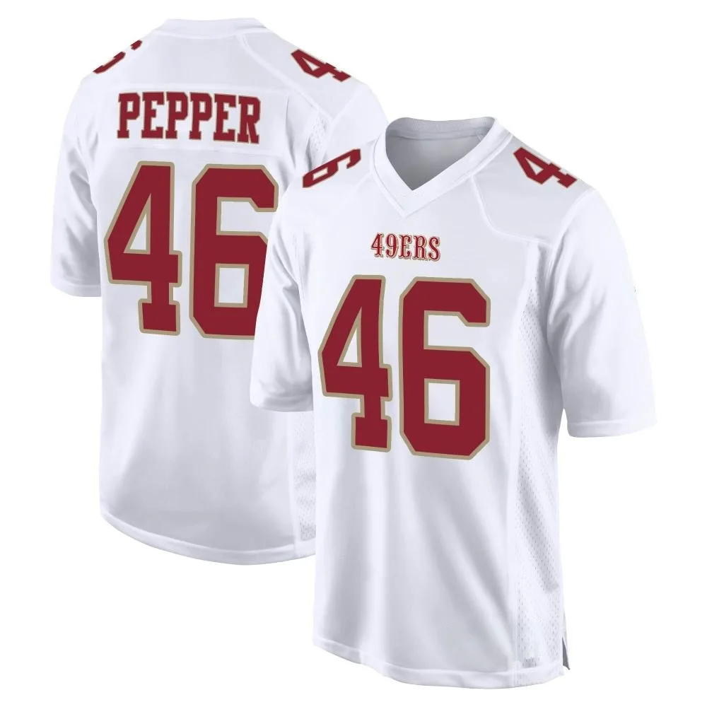 Youth San Francisco 49ers Taybor Pepper Nike Fashion Game White Jersey Youth San Francisco 49ers Taybor Pepper Nike Fashion Game White Jersey