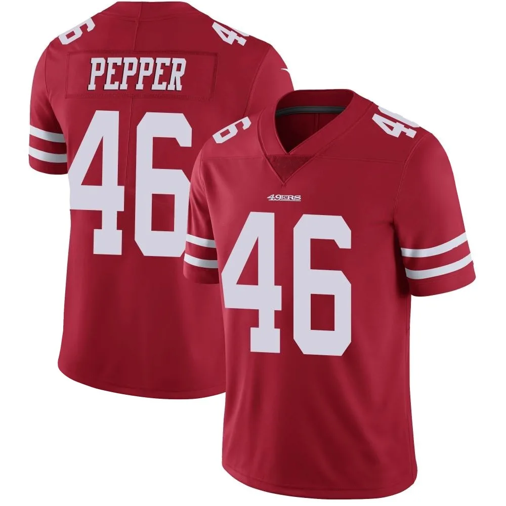 Youth San Francisco 49ers Taybor Pepper Nike Team Color Vapor Untouchable Limited Red Jersey Youth San Francisco 49ers Taybor Pepper Nike Team Color Vapor Untouchable Limited Red Jersey