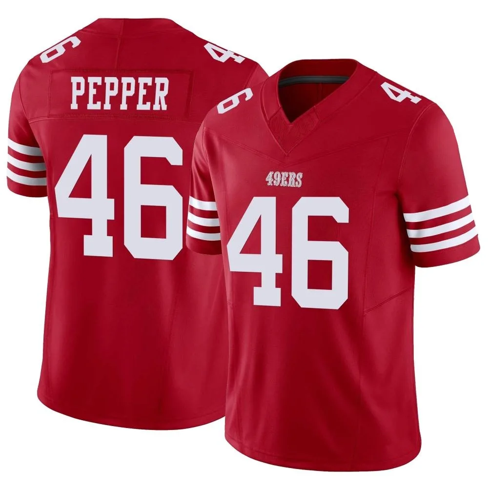 Youth San Francisco 49ers Taybor Pepper Nike Vapor F.U.S.E. Limited Scarlet Jersey Youth San Francisco 49ers Taybor Pepper Nike Vapor F.U.S.E. Limited Scarlet Jersey