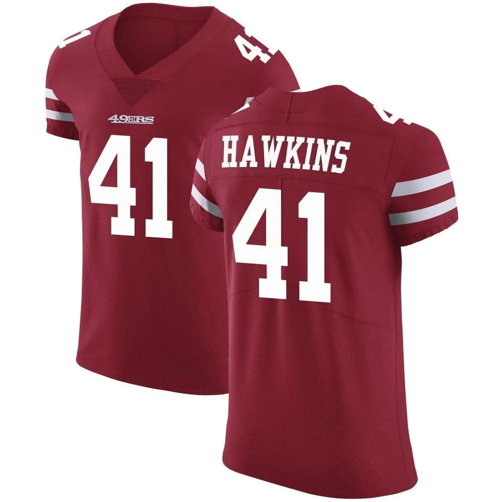 Men's San Francisco 49ers Tayler Hawkins Nike Team Color Vapor Untouchable Elite Red Jersey Men's San Francisco 49ers Tayler Hawkins Nike Team Color Vapor Untouchable Elite Red Jersey