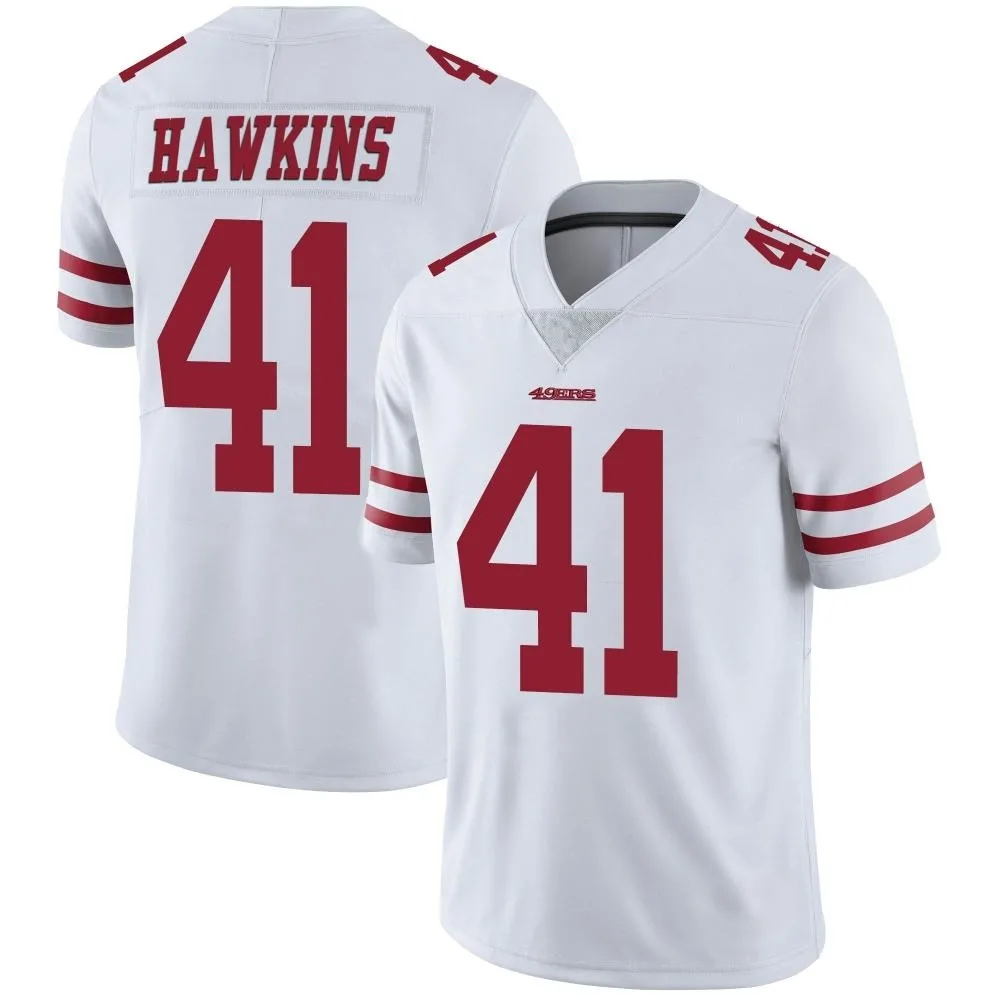 Men's San Francisco 49ers Tayler Hawkins Nike Vapor Untouchable Limited White Jersey Men's San Francisco 49ers Tayler Hawkins Nike Vapor Untouchable Limited White Jersey