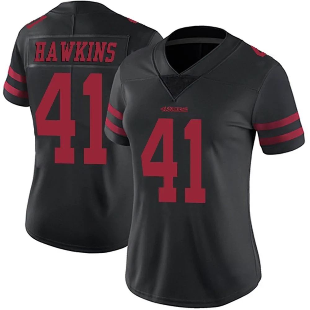 Women's San Francisco 49ers Tayler Hawkins Nike Alternate Vapor Untouchable Limited Black Jersey Women's San Francisco 49ers Tayler Hawkins Nike Alternate Vapor Untouchable Limited Black Jersey