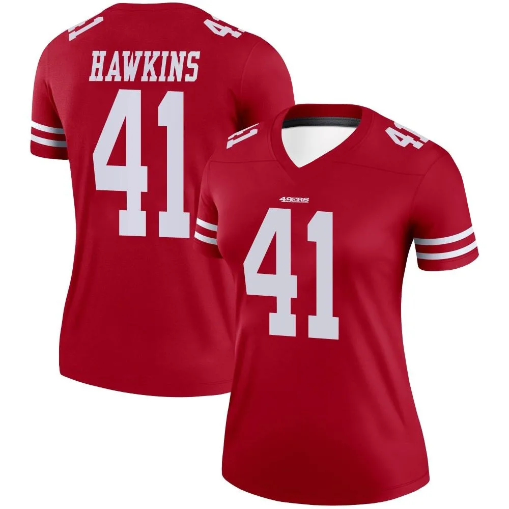 Women's San Francisco 49ers Tayler Hawkins Nike Legend Scarlet Jersey Women's San Francisco 49ers Tayler Hawkins Nike Legend Scarlet Jersey