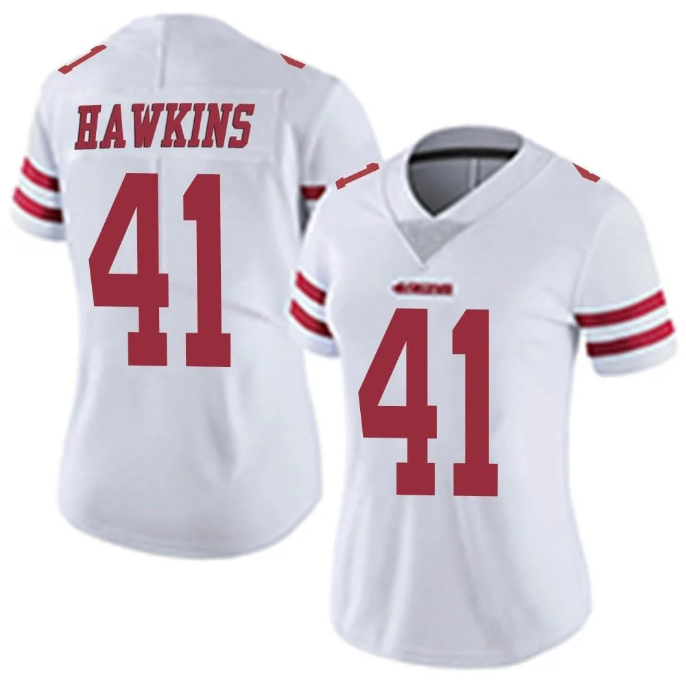 Women's San Francisco 49ers Tayler Hawkins Nike Vapor Untouchable Limited White Jersey Women's San Francisco 49ers Tayler Hawkins Nike Vapor Untouchable Limited White Jersey