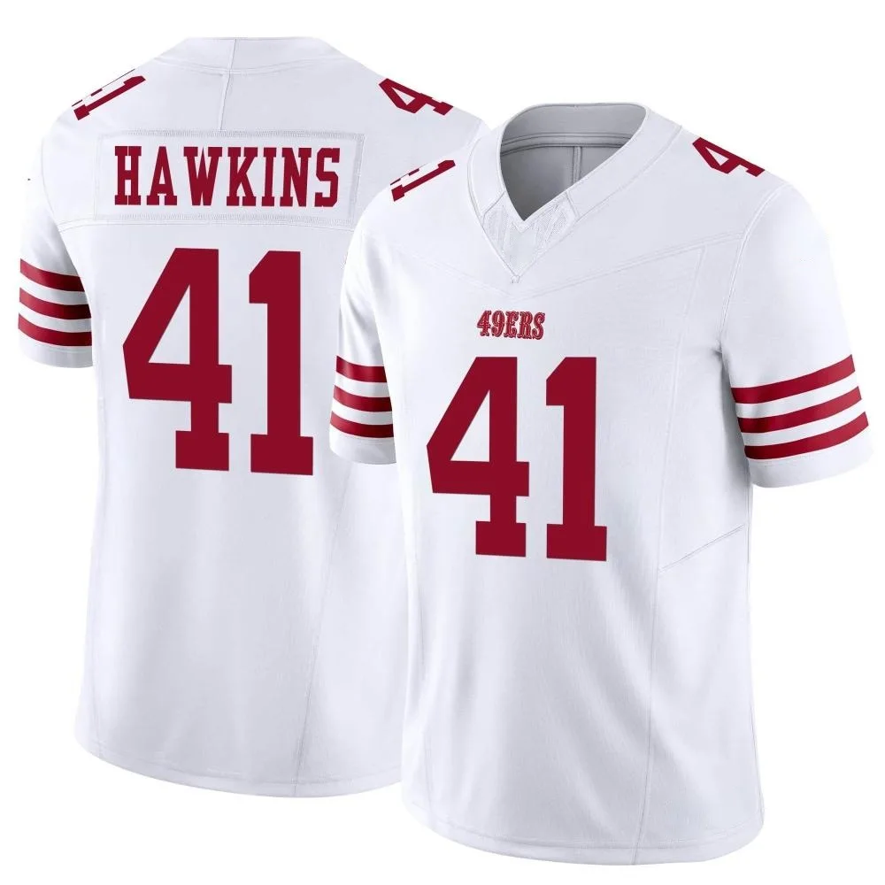 Youth San Francisco 49ers Tayler Hawkins Nike Vapor F.U.S.E. Limited White Jersey Youth San Francisco 49ers Tayler Hawkins Nike Vapor F.U.S.E. Limited White Jersey