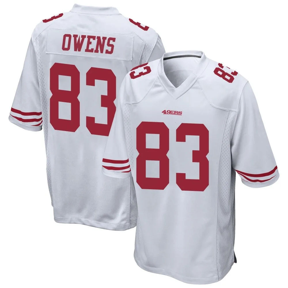 Men's San Francisco 49ers Terique Owens Nike Game White Jersey Men's San Francisco 49ers Terique Owens Nike Game White Jersey