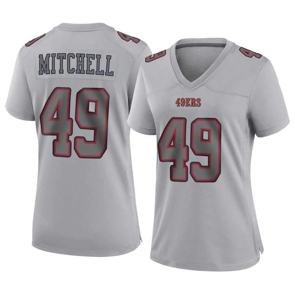 Women's San Francisco 49ers Terrance Mitchell Nike Atmosphere Fashion Game Gray Jersey Women's San Francisco 49ers Terrance Mitchell Nike Atmosphere Fashion Game Gray Jersey