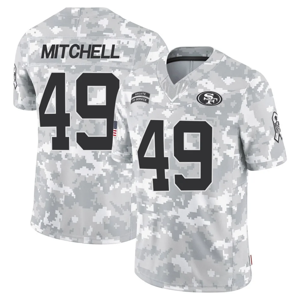 Youth San Francisco 49ers Terrance Mitchell Nike 2024 Salute To Service Limited Arctic Camo Jersey Youth San Francisco 49ers Terrance Mitchell Nike 2024 Salute To Service Limited Arctic Camo Jersey