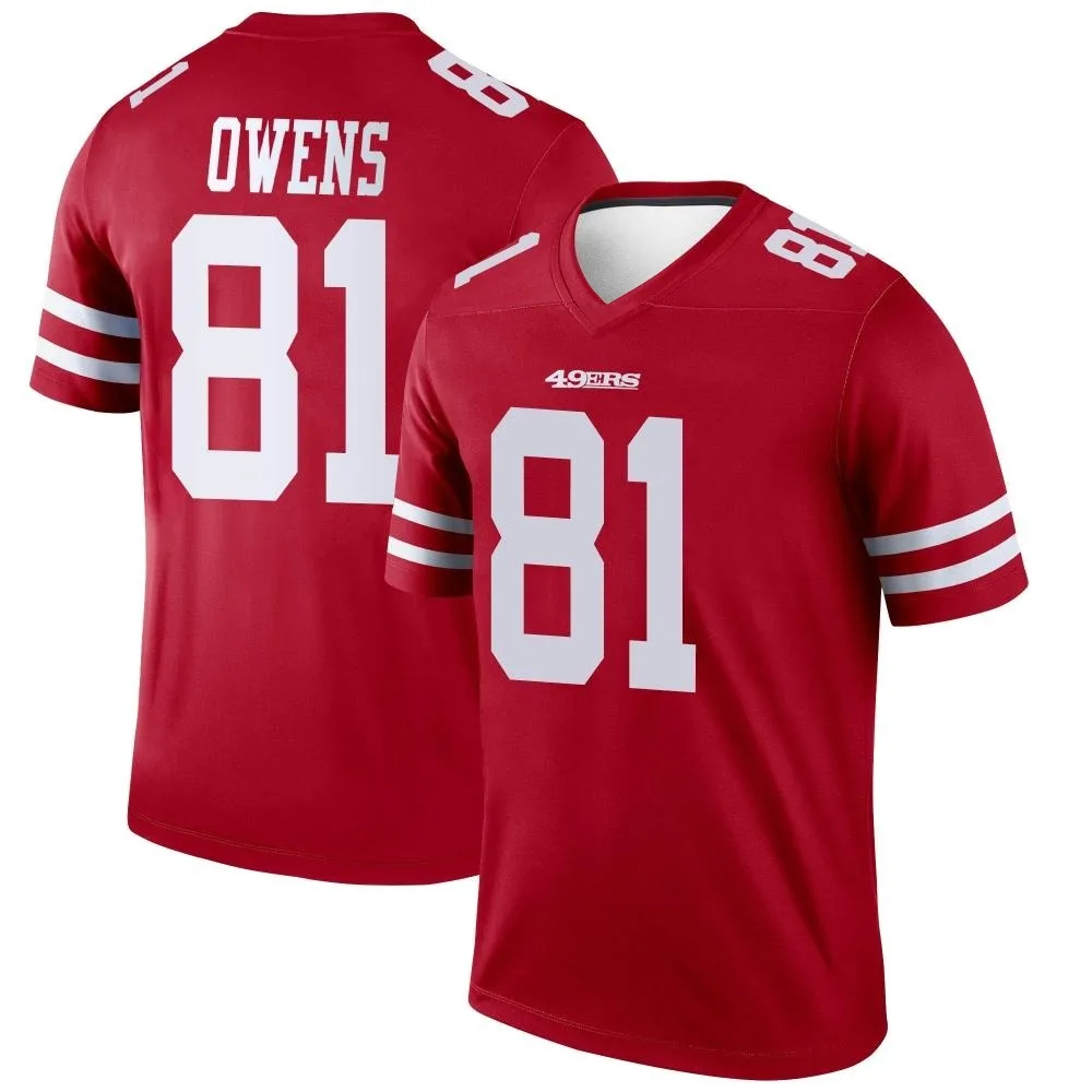 Men's San Francisco 49ers Terrell Owens Nike Legend Scarlet Jersey Men's San Francisco 49ers Terrell Owens Nike Legend Scarlet Jersey