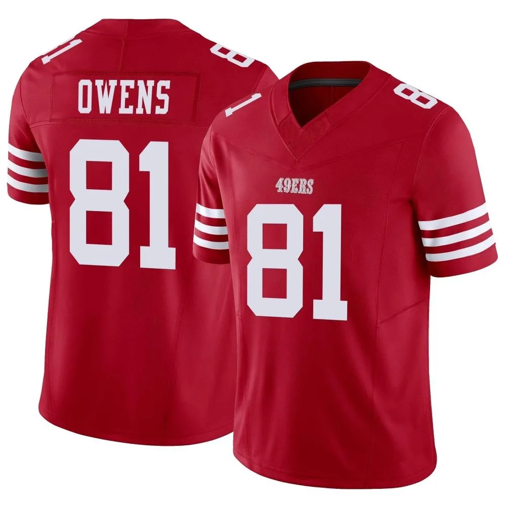 Men's San Francisco 49ers Terrell Owens Nike Vapor F.U.S.E. Limited Scarlet Jersey Men's San Francisco 49ers Terrell Owens Nike Vapor F.U.S.E. Limited Scarlet Jersey