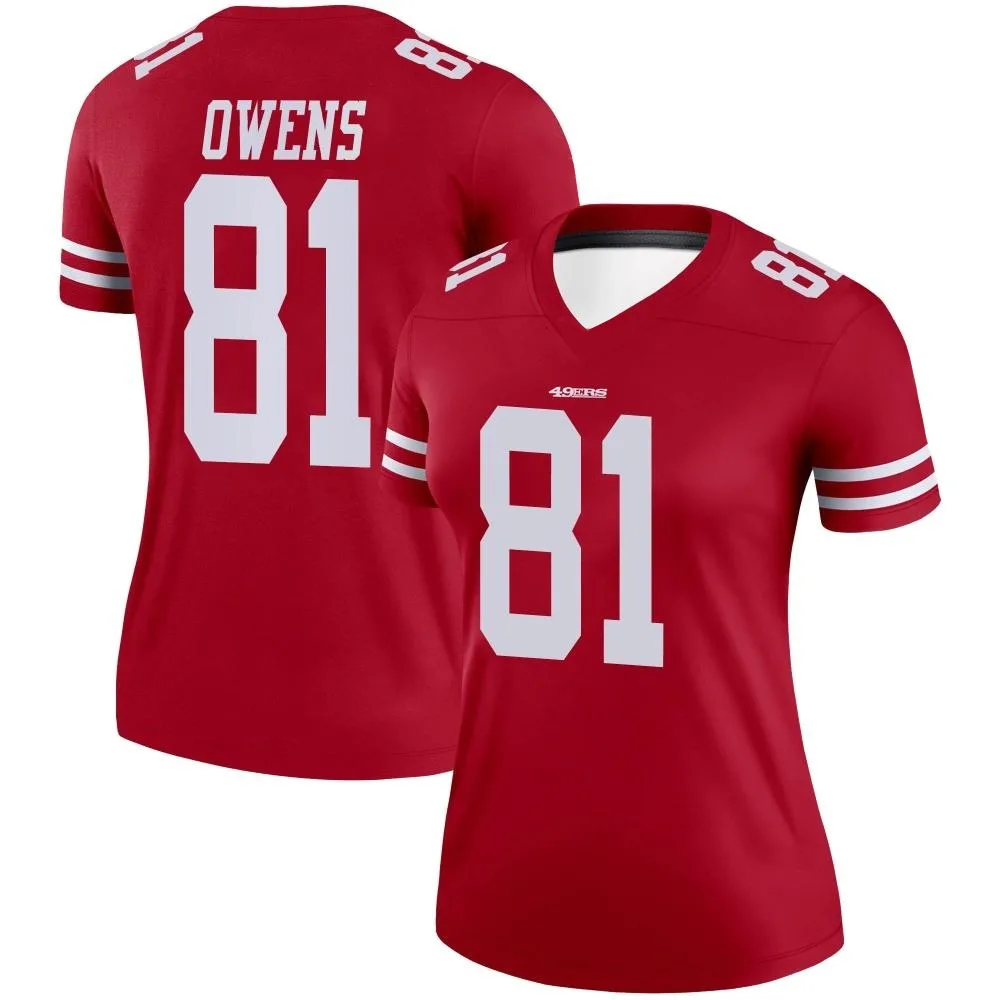 Women's San Francisco 49ers Terrell Owens Nike Legend Scarlet Jersey Women's San Francisco 49ers Terrell Owens Nike Legend Scarlet Jersey
