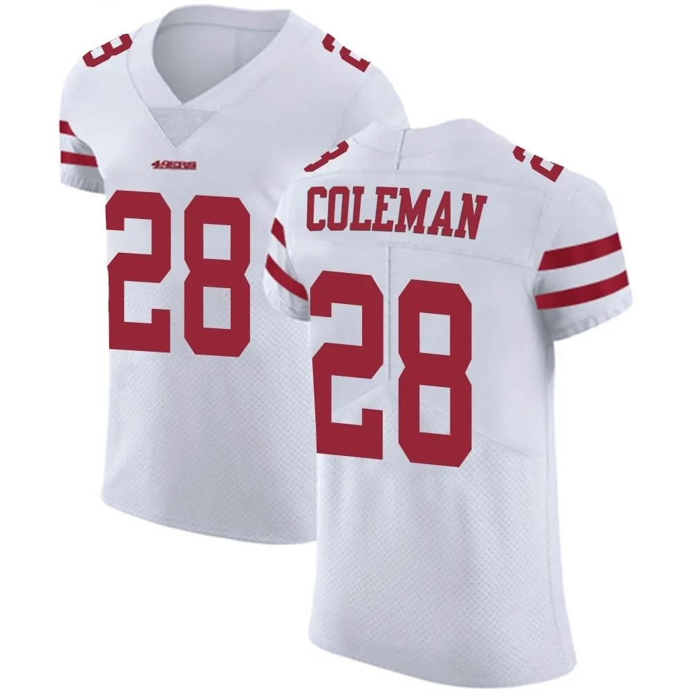 Men's San Francisco 49ers Tevin Coleman Nike Vapor Untouchable Elite White Jersey Men's San Francisco 49ers Tevin Coleman Nike Vapor Untouchable Elite White Jersey