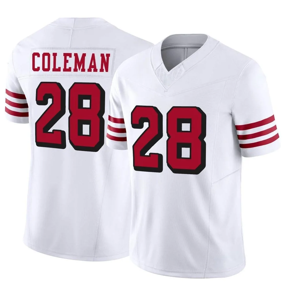Youth San Francisco 49ers Tevin Coleman Nike Alternate Vapor F.U.S.E. Limited White Jersey Youth San Francisco 49ers Tevin Coleman Nike Alternate Vapor F.U.S.E. Limited White Jersey