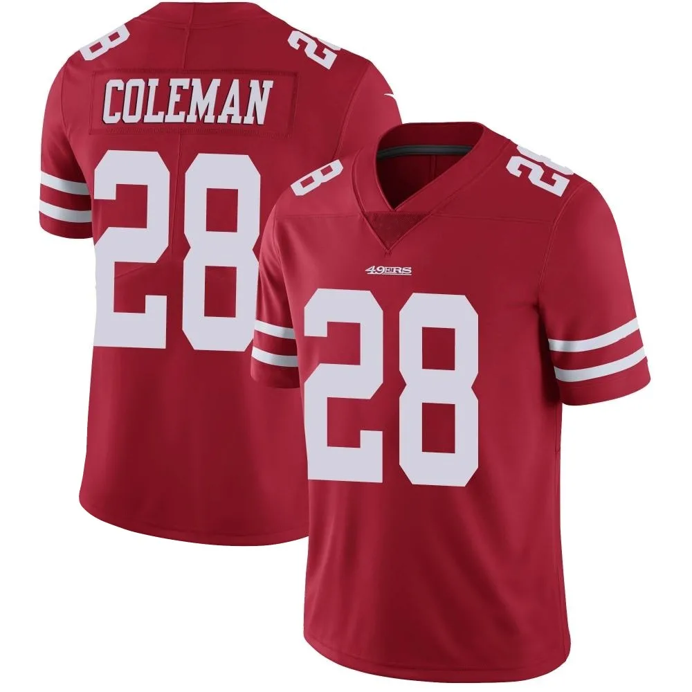 Youth San Francisco 49ers Tevin Coleman Nike Team Color Vapor Untouchable Limited Red Jersey Youth San Francisco 49ers Tevin Coleman Nike Team Color Vapor Untouchable Limited Red Jersey