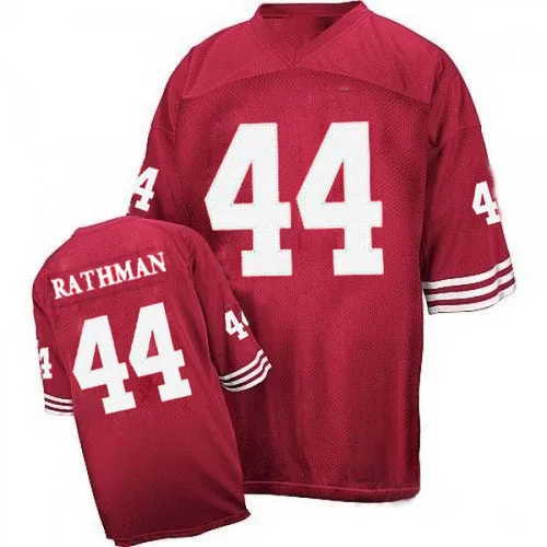 Men's San Francisco 49ers Tom Rathman Mitchell And Ness Authentic Red Jersey Men's San Francisco 49ers Tom Rathman Mitchell And Ness Authentic Red Jersey