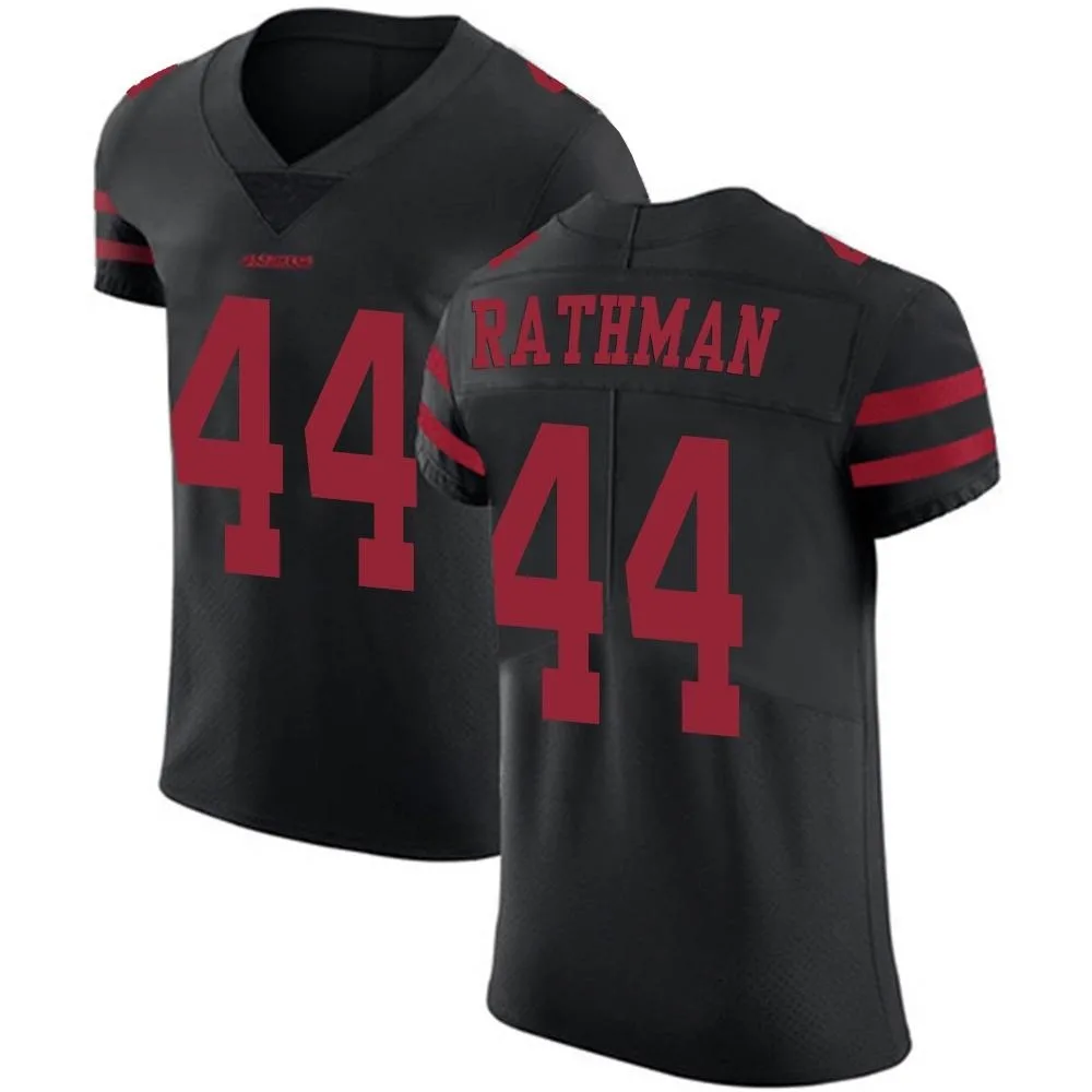 Men's San Francisco 49ers Tom Rathman Nike Alternate Vapor Untouchable Elite Black Jersey Men's San Francisco 49ers Tom Rathman Nike Alternate Vapor Untouchable Elite Black Jersey