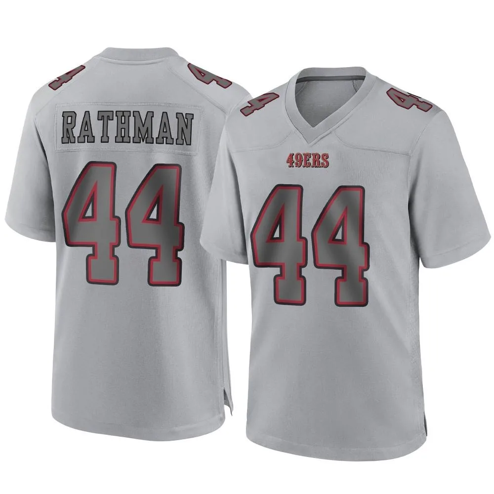 Men's San Francisco 49ers Tom Rathman Nike Atmosphere Fashion Game Gray Jersey Men's San Francisco 49ers Tom Rathman Nike Atmosphere Fashion Game Gray Jersey