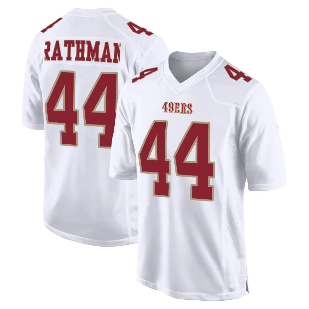Men's San Francisco 49ers Tom Rathman Nike Fashion Game White Jersey Men's San Francisco 49ers Tom Rathman Nike Fashion Game White Jersey