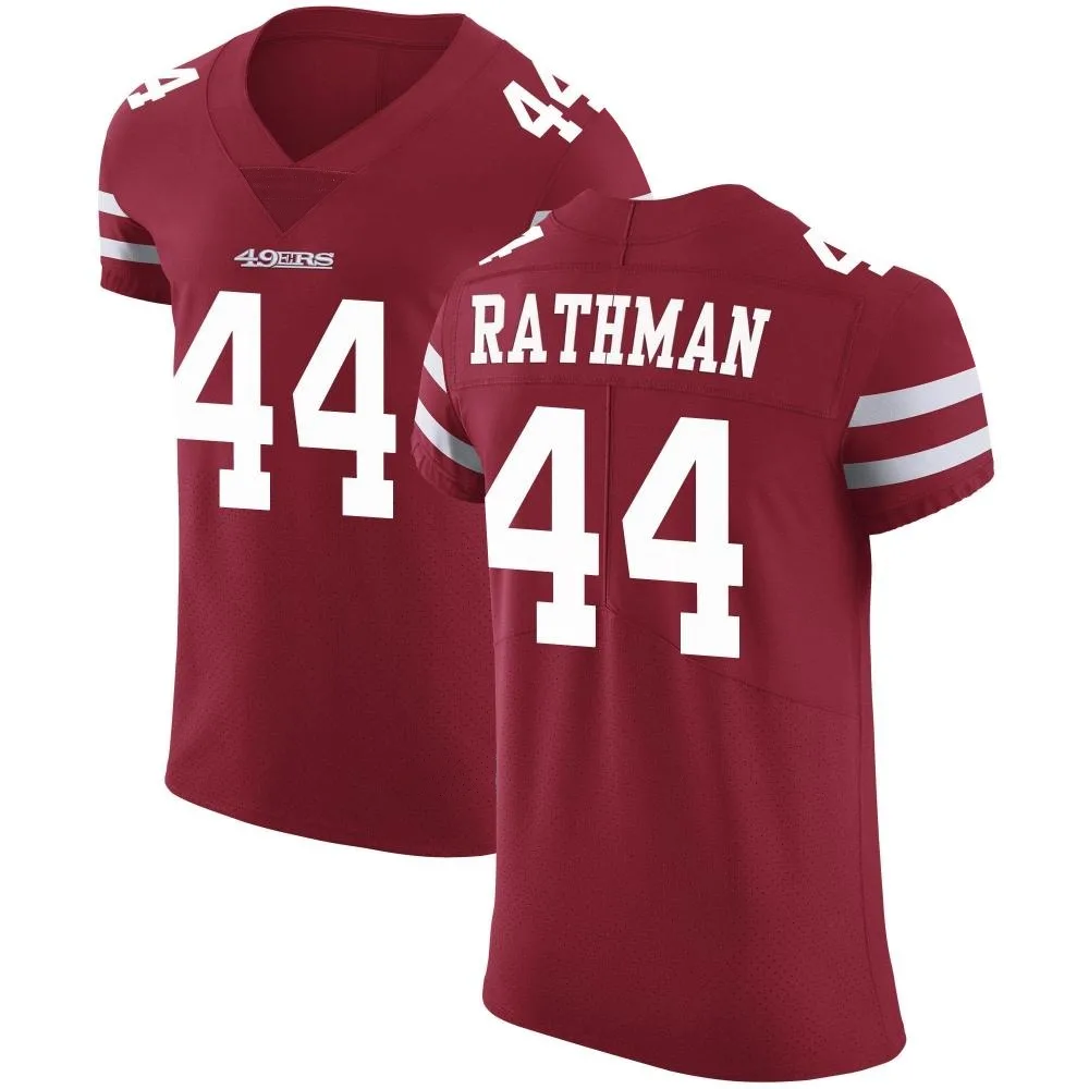 Men's San Francisco 49ers Tom Rathman Nike Team Color Vapor Untouchable Elite Red Jersey Men's San Francisco 49ers Tom Rathman Nike Team Color Vapor Untouchable Elite Red Jersey