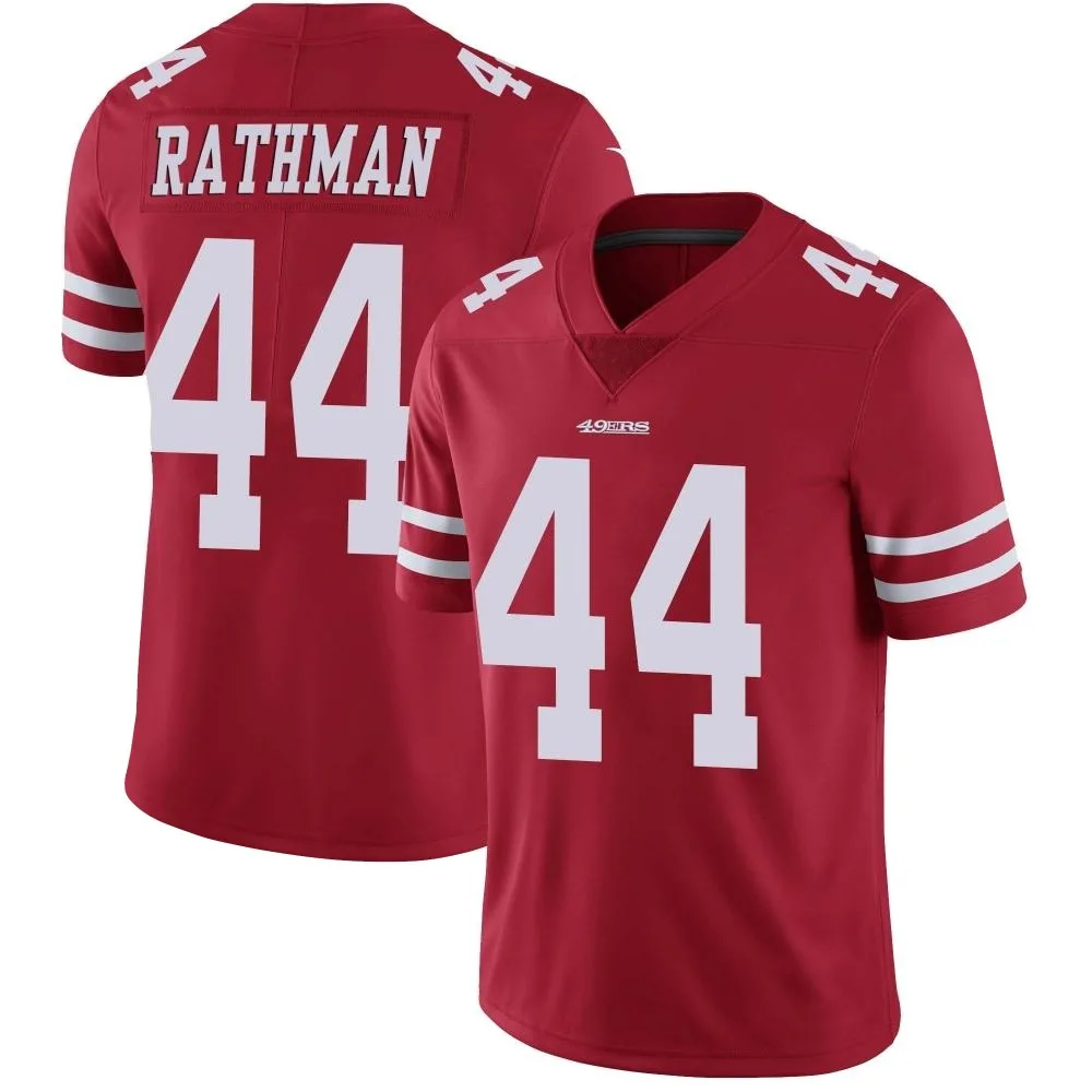 Men's San Francisco 49ers Tom Rathman Nike Team Color Vapor Untouchable Limited Red Jersey Men's San Francisco 49ers Tom Rathman Nike Team Color Vapor Untouchable Limited Red Jersey