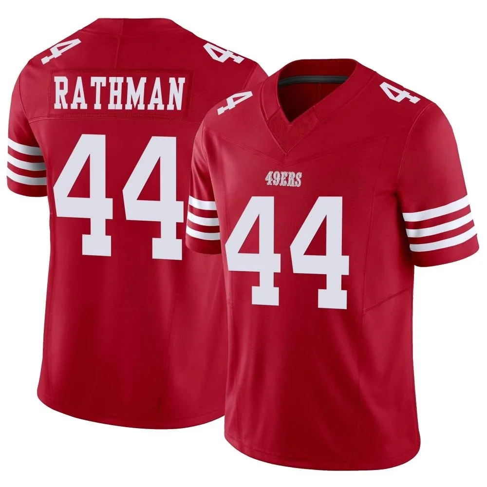 Men's San Francisco 49ers Tom Rathman Nike Vapor F.U.S.E. Limited Scarlet Jersey Men's San Francisco 49ers Tom Rathman Nike Vapor F.U.S.E. Limited Scarlet Jersey