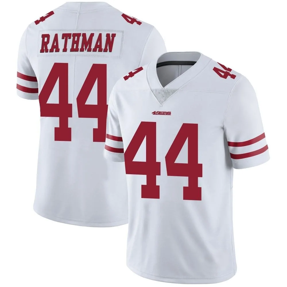 Men's San Francisco 49ers Tom Rathman Nike Vapor Untouchable Limited White Jersey Men's San Francisco 49ers Tom Rathman Nike Vapor Untouchable Limited White Jersey