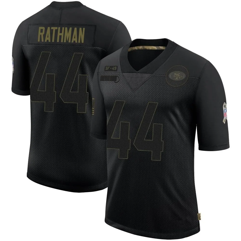 Youth San Francisco 49ers Tom Rathman Nike 2020 Salute To Service Limited Black Jersey Youth San Francisco 49ers Tom Rathman Nike 2020 Salute To Service Limited Black Jersey